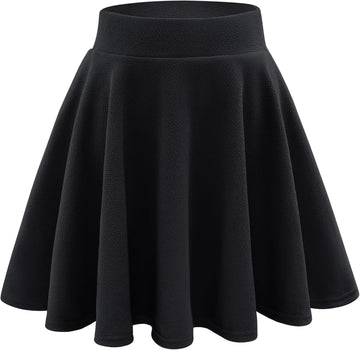 Girls Pleated Skater Uniform Skirts with Built in Shorts for School
