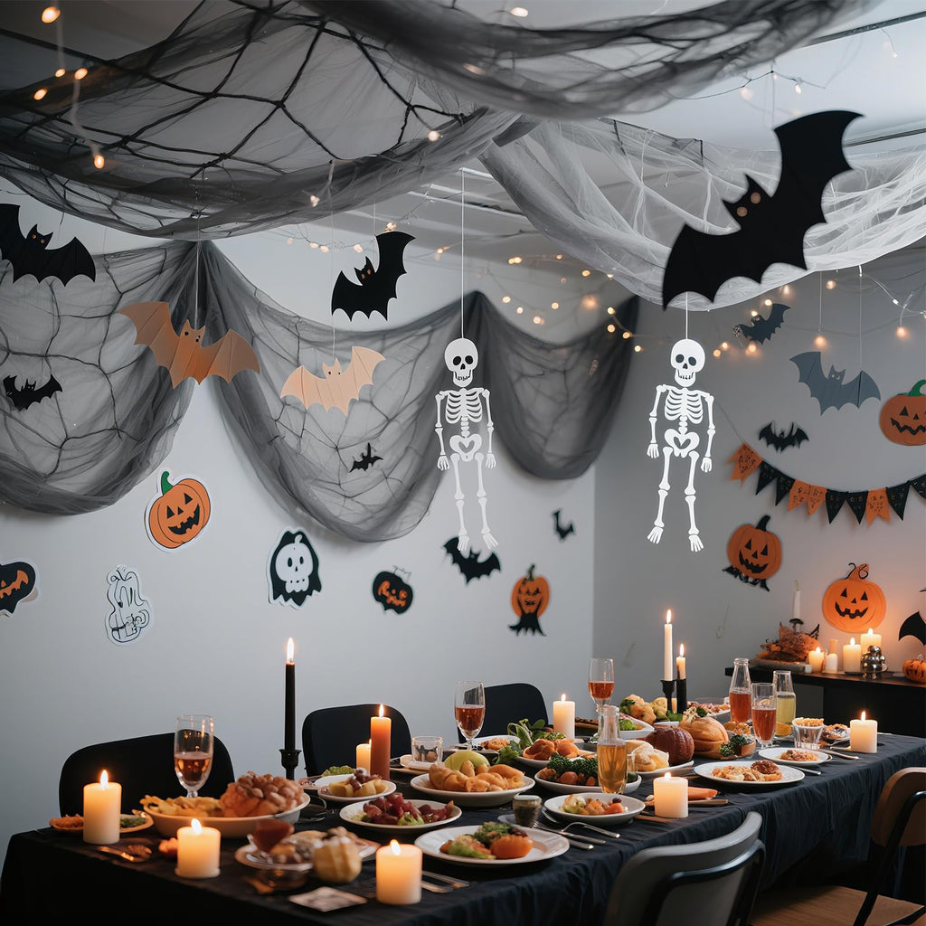 5 Yards Scary Creepy Cloth Halloween Giant Spider Decor Cheesecloth Fabric