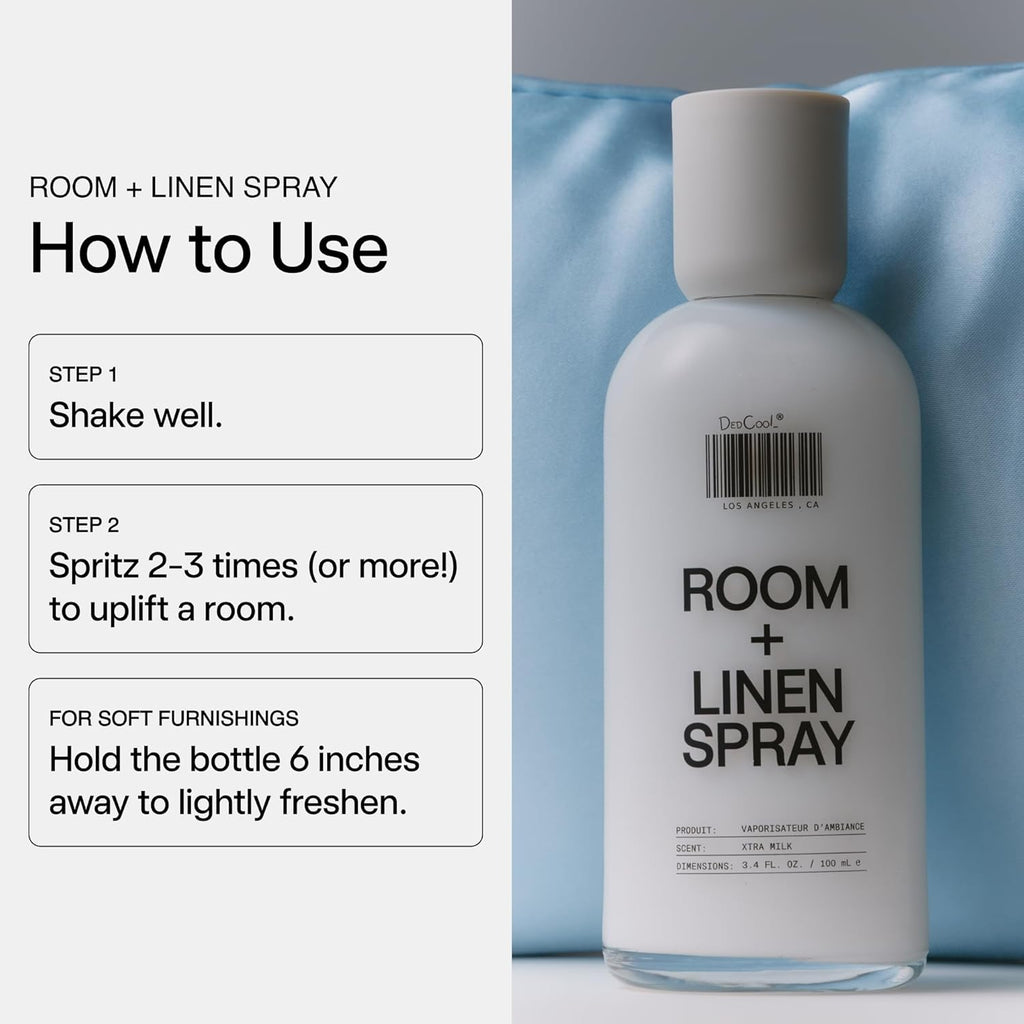Room + Linen Spray in Xtra Milk, Essential Oil Infused, 3.4 fl oz - Set of 34