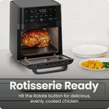 Air Fryer 6-in-1, XL 14-Quart Multifunctional Airfryer with Touchscreen Controls, Rotisserie, Food Dehydrator