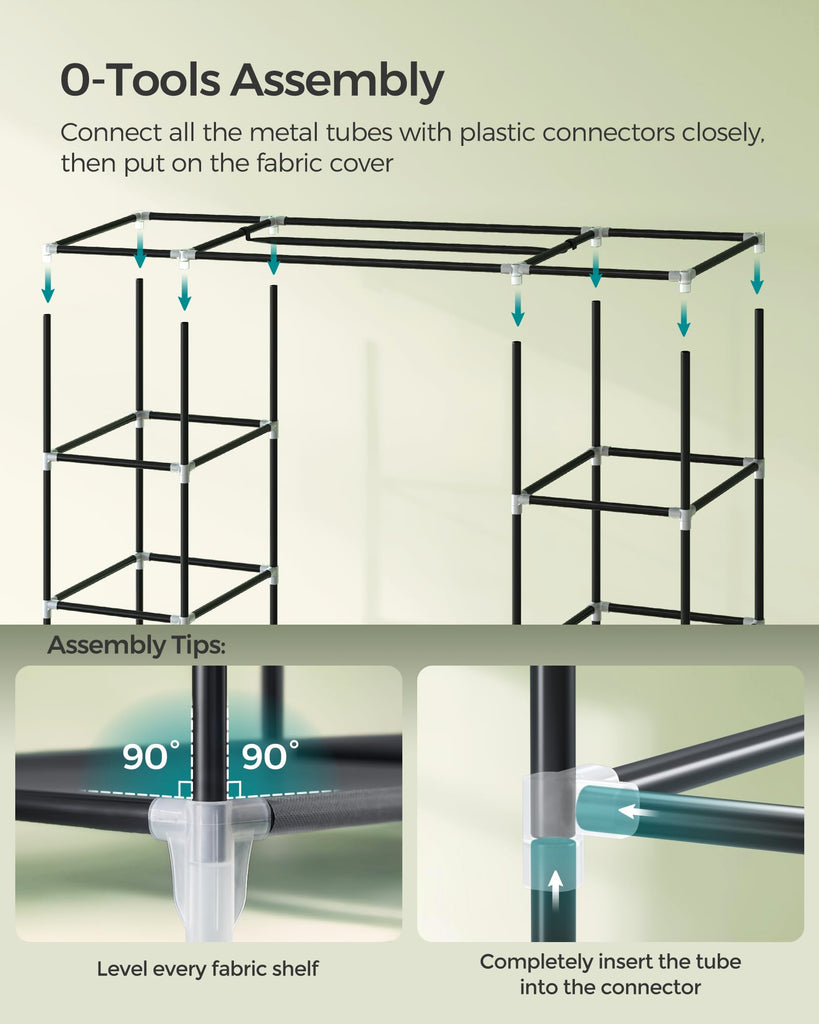 Closet Wardrobe, Portable Closet, Clothes Storage Organizer