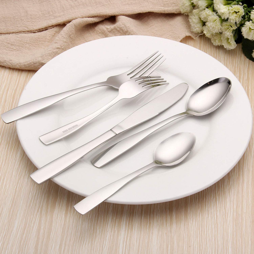 Silverware Set, 20-Piece Stainless Steel Flatware set, Tableware Cutlery Set Service for 4, Utensils s, Dishwasher