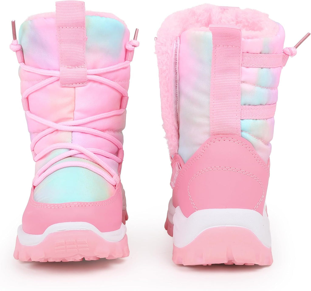 Kids Outdoor Winter Snow Boots, Warm Fur Lined