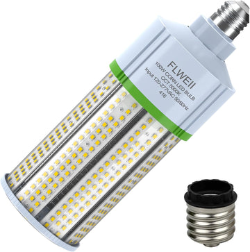 100W LED Corn Light Bulb, E26/E39 led Bulb Large Mogul Base, 110/277v 5000K Daylight White Lamp, 13500 Lumen