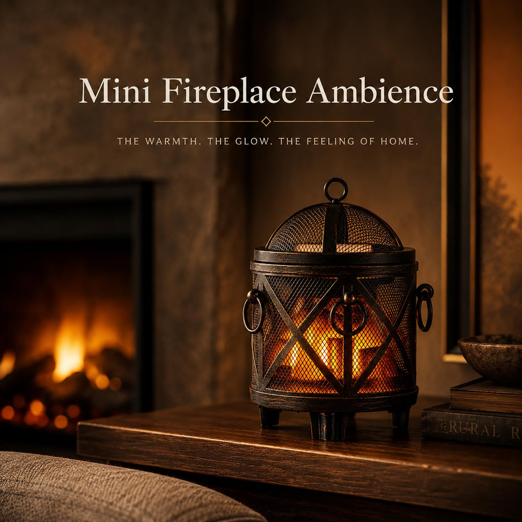 Wax Melt Warmer, 4-in-1 Electric Wax Melter, Oil Burner, Fireplace Wax Warmers, Bedroom Aromatherapy Present and