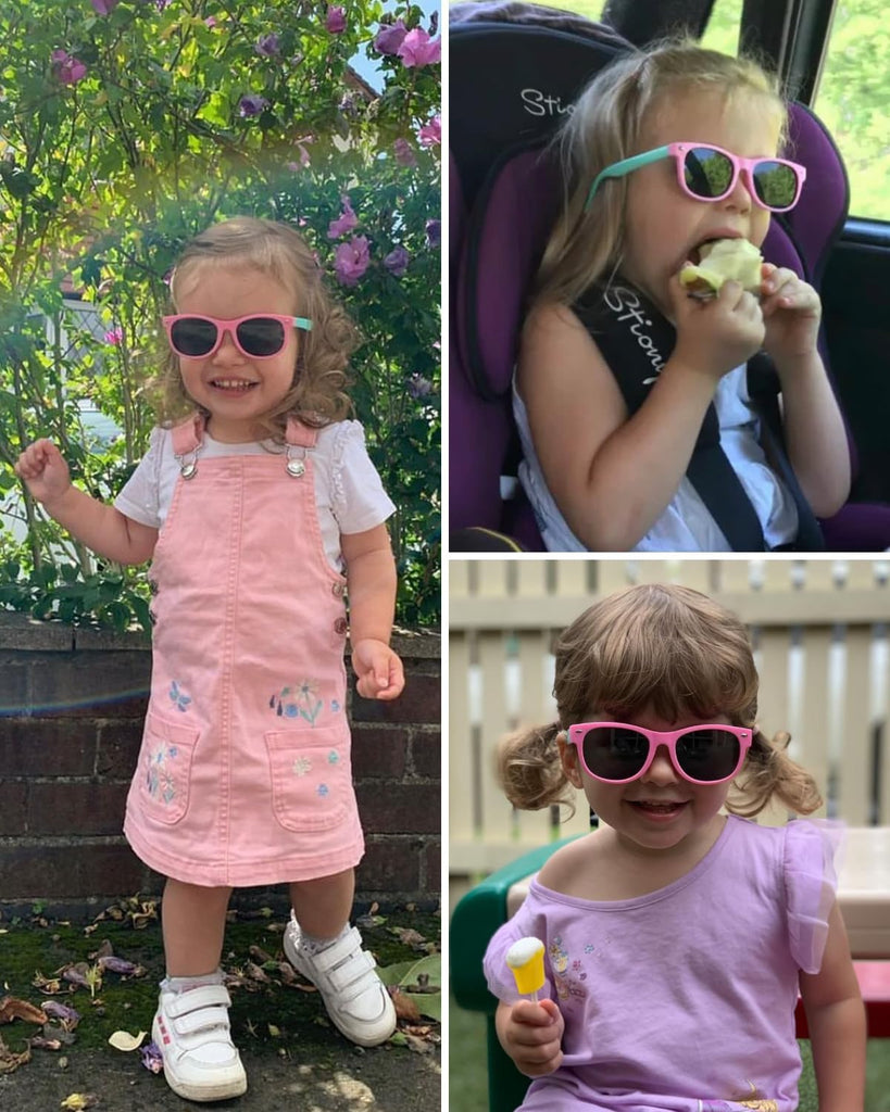 Kids Polarized Sunglasses for Girls Boys UV Protection Sun Glasses Flexible Rubber TPEE Shades for Children
