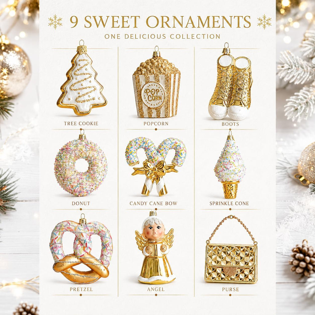 Glass Ornaments Set