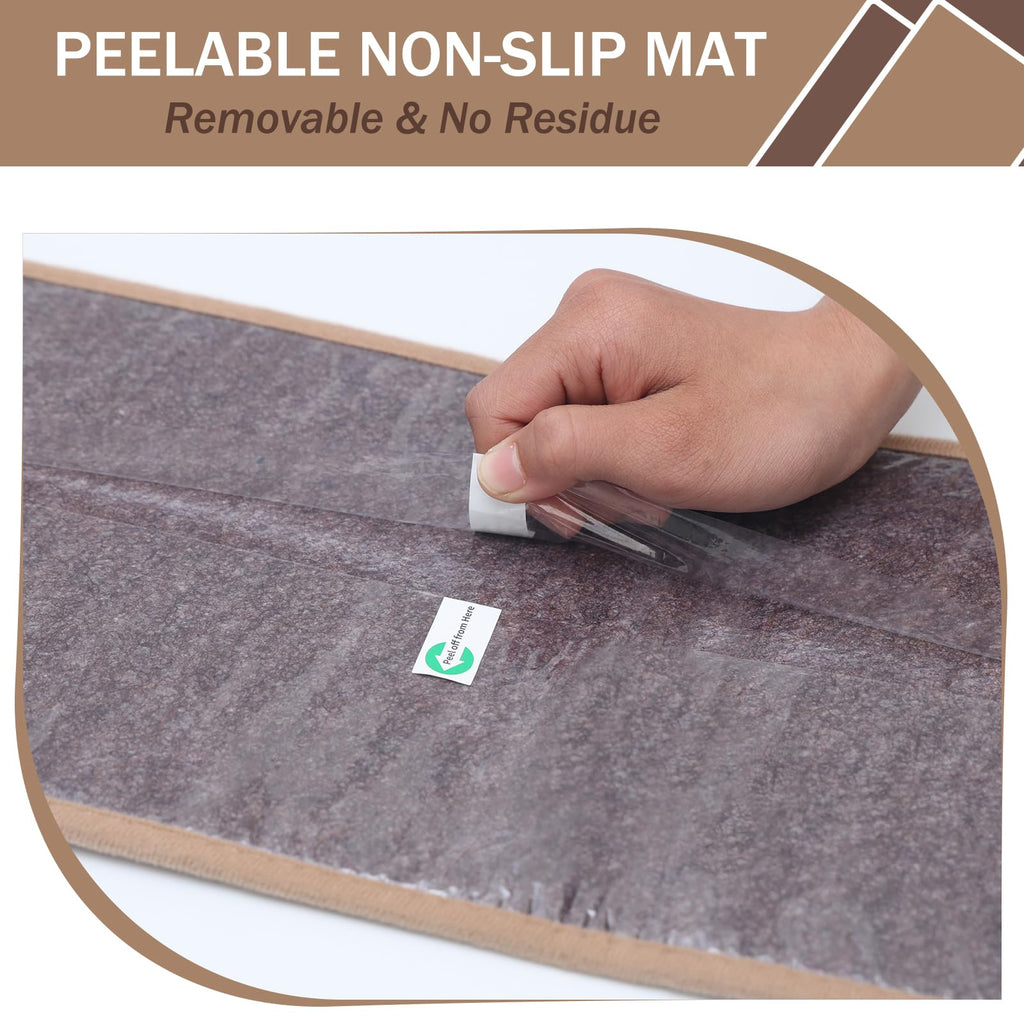 Non Slip for Wooden Steps, 15 Pack, 8"x 30", Beige
