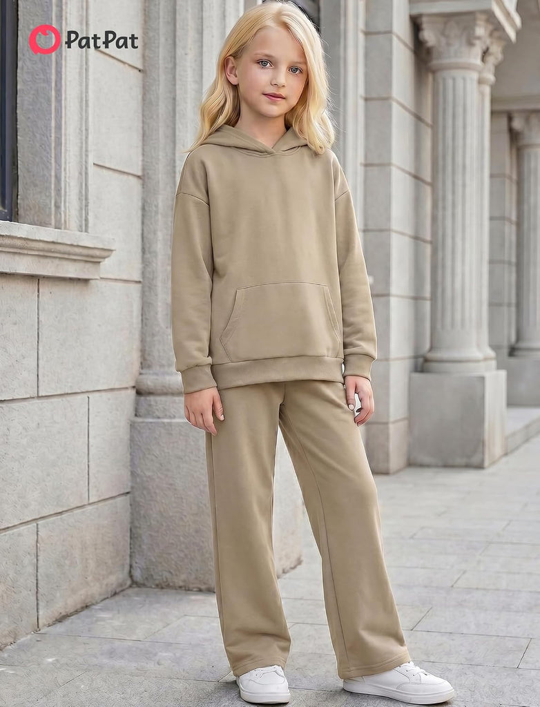 Fleece Hoodies for Girls Cotton Oversize Sweatshirts with Pocket