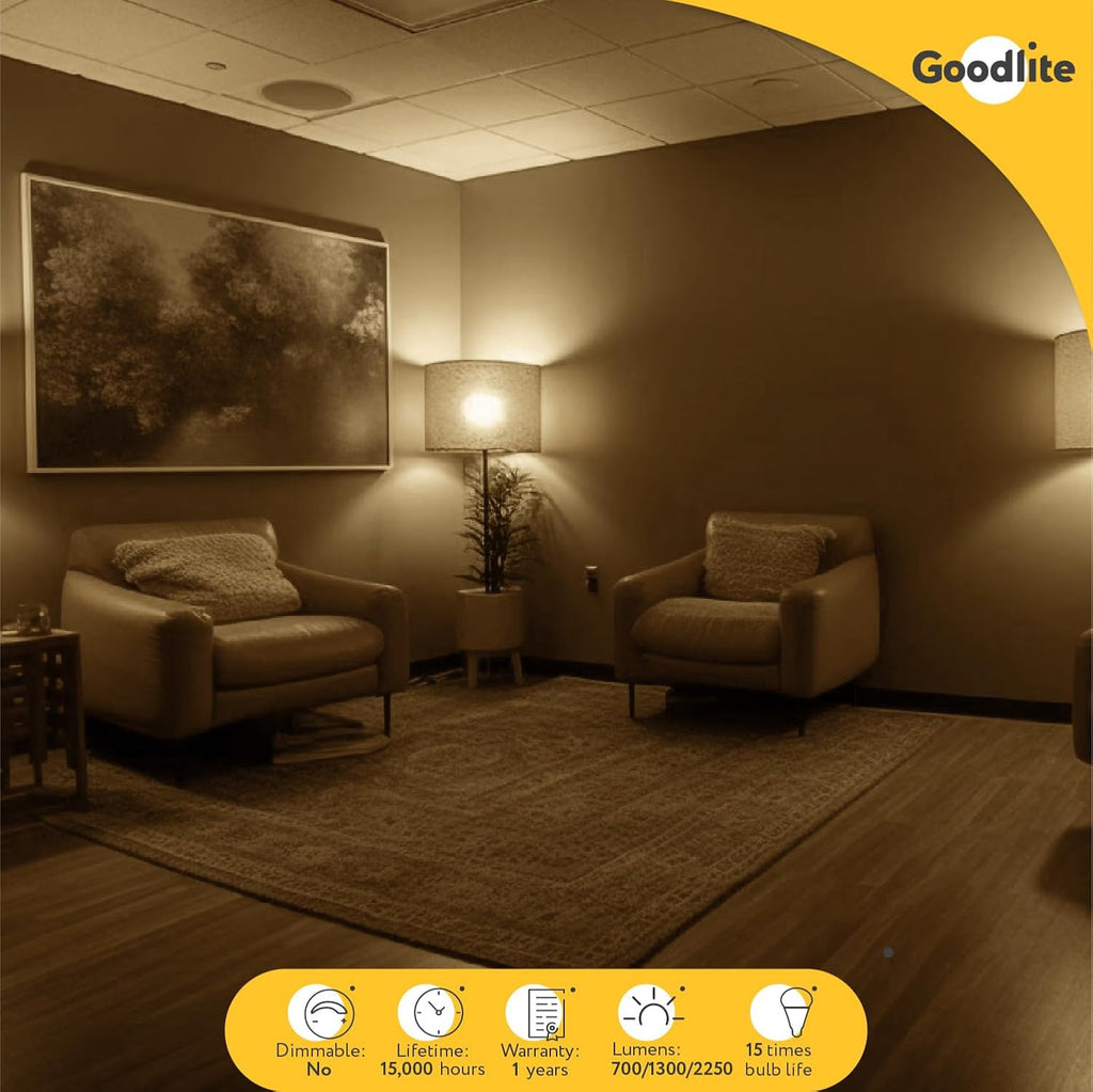 A21 3-Way LED Bulb 75/100/150W Equivalent 700/1300/2250 Lumens,E26 Base, Soft White 2700k