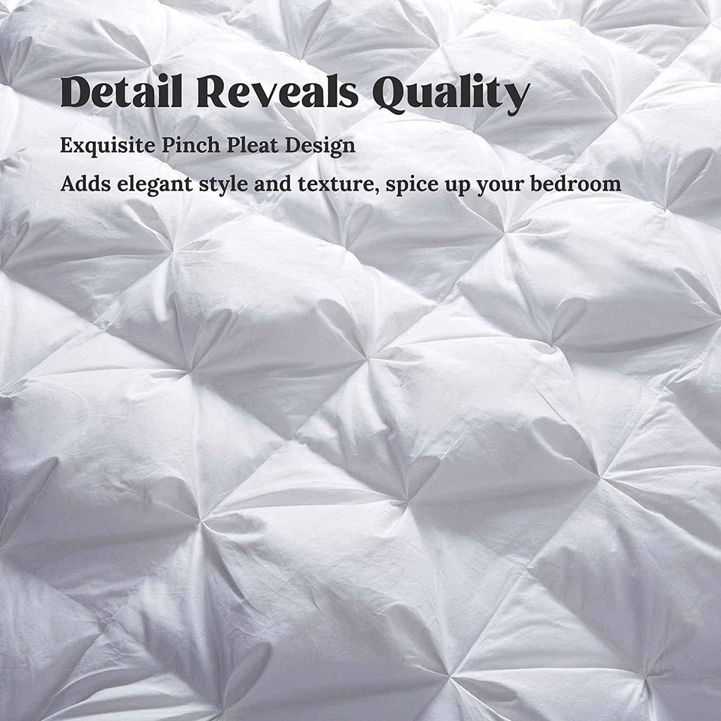Goose Down Comforter Twin 800 Fill Power, 100% Cotton 93% Goose Down Winter Duvet Insert 700 TC