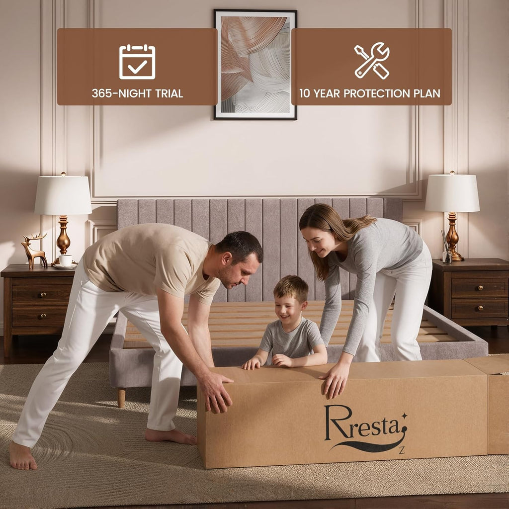 Full Mattress 12 Inch Extra Firm, Luxury Hybrid Mattress in a Box for Deep Sleep & Lumbar Support, CertiPUR-US & Zero