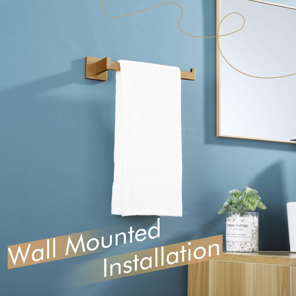 Towel Bar Wall Mount 9'' Hand Towel Holder Stainless Steel Bath Kitchen Accessories, Champagne Bronze B3003CPG