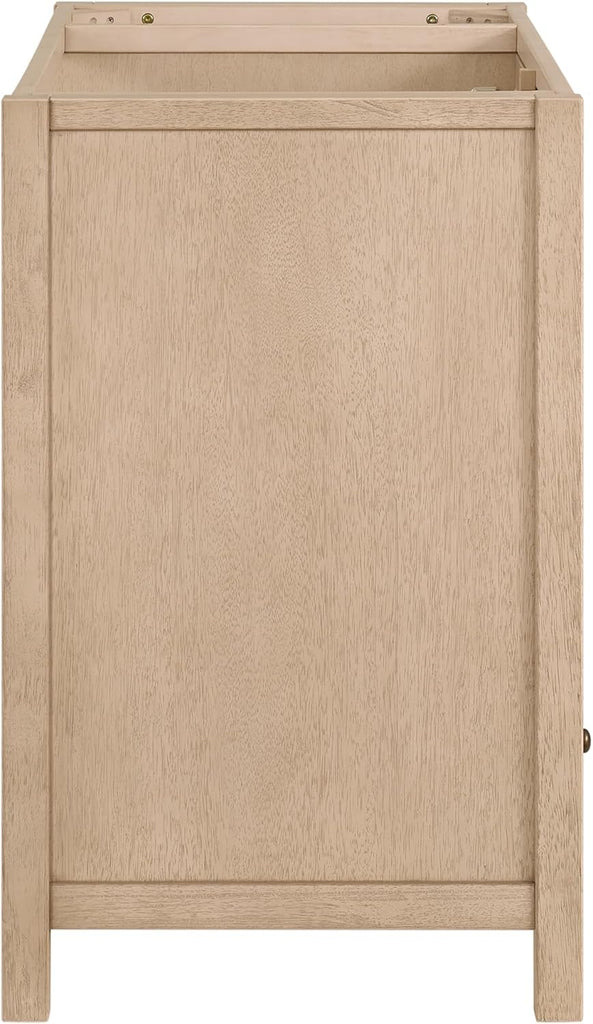 Alaterre Furniture Lucca Bathroom Vanity - Freestanding Cabinet Without Sink