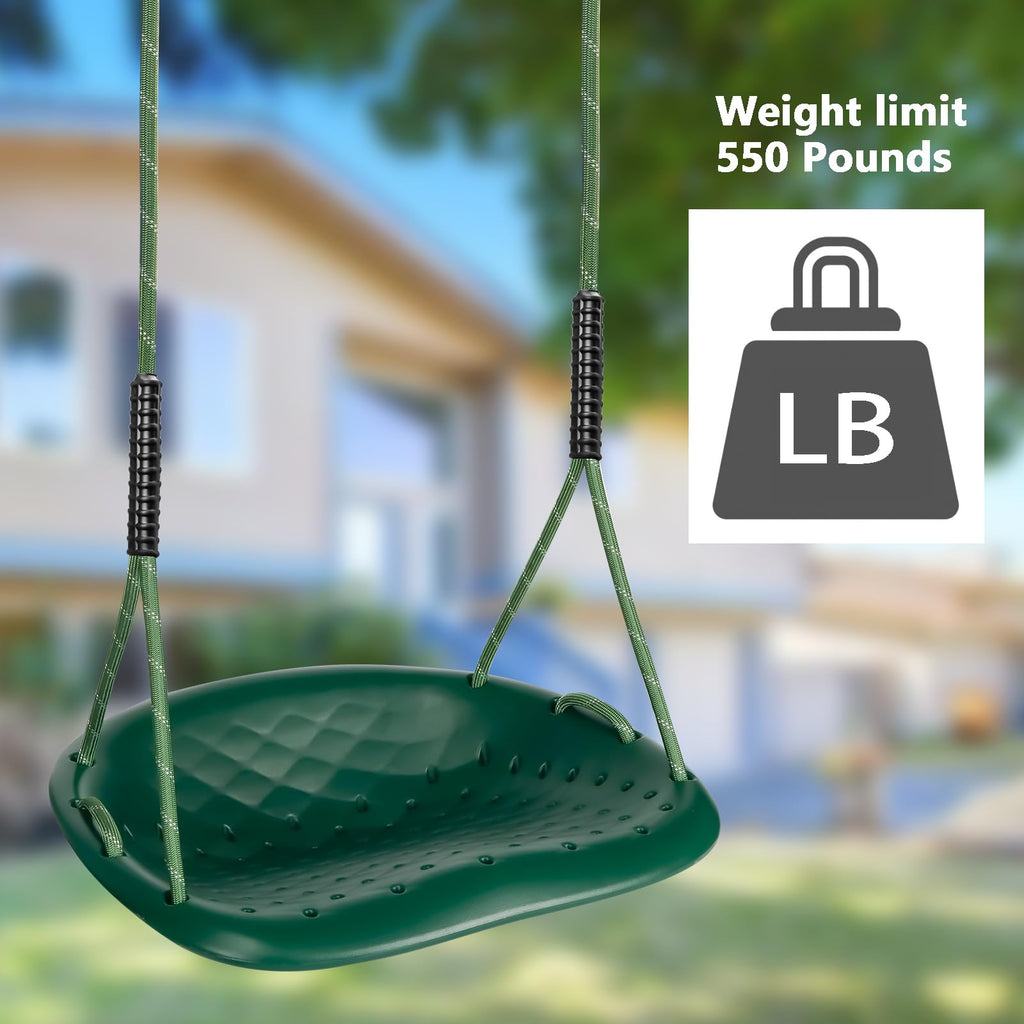 Heavy Duty Swing Seat, Capacity Outdoor Swing Seat for Adults & Kids, Green