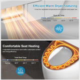 Smart Toilet with Bidet Built-in, Auto Open/Close Lid & Flush, Foam Shield Anti-Splash