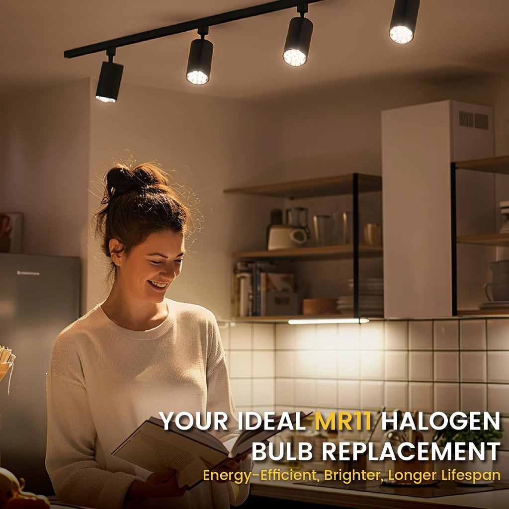 MR11 LED Bulb 3W 12V AC/DC Low Voltage Led Landscape Light Bulbs GU4 Bi-pin Non-Dimmable LED Spotlight Bulb Warm