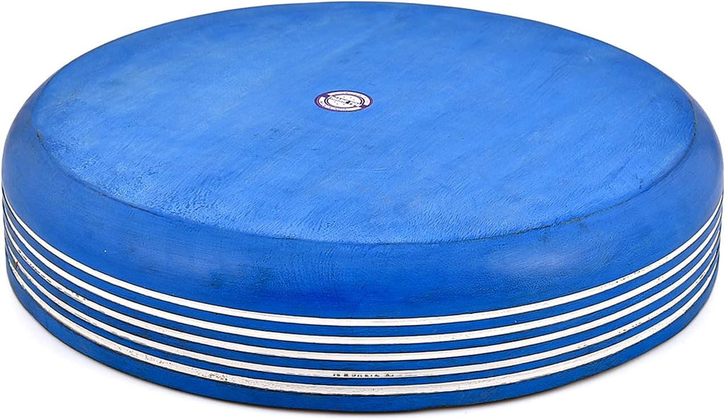 Decorative Blue Wood Bowl - Rustic Centerpiece for Potpourri & Orbs, Stylish Home, Office, Spa & Meditation Room