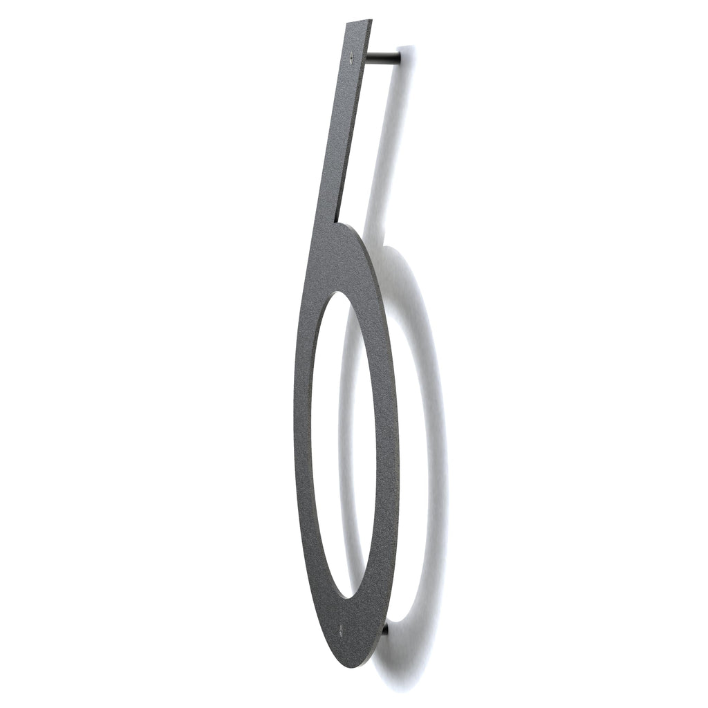 12 Inch Metal House Numbers for Outside | Floating Metal Numbers for Mailbox | Modern House Numbers | Black Coated
