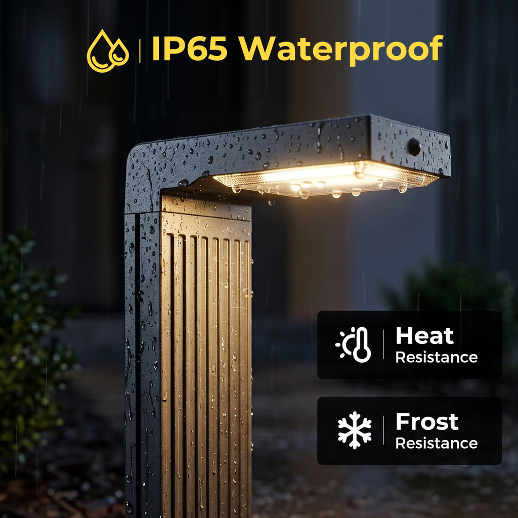 Motion Sensor Solar Pathway Lights Outdoor,6 Working Modes,4 Pack