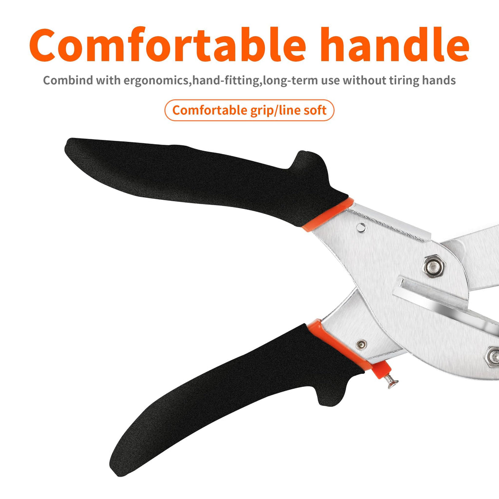 45-135° Adjustable Miter Shears, Quarter Round Cutter for PVC & Trim