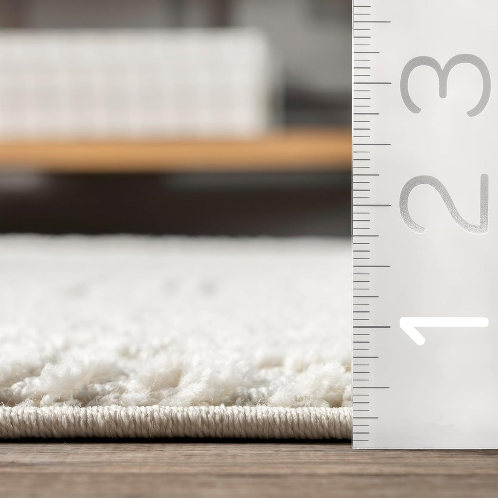 Kerry Cream, 12' x 15', Geometric, Soft and Cozy, High Traffic, Stain Resistant, Easy Clean, Durable Area Rug