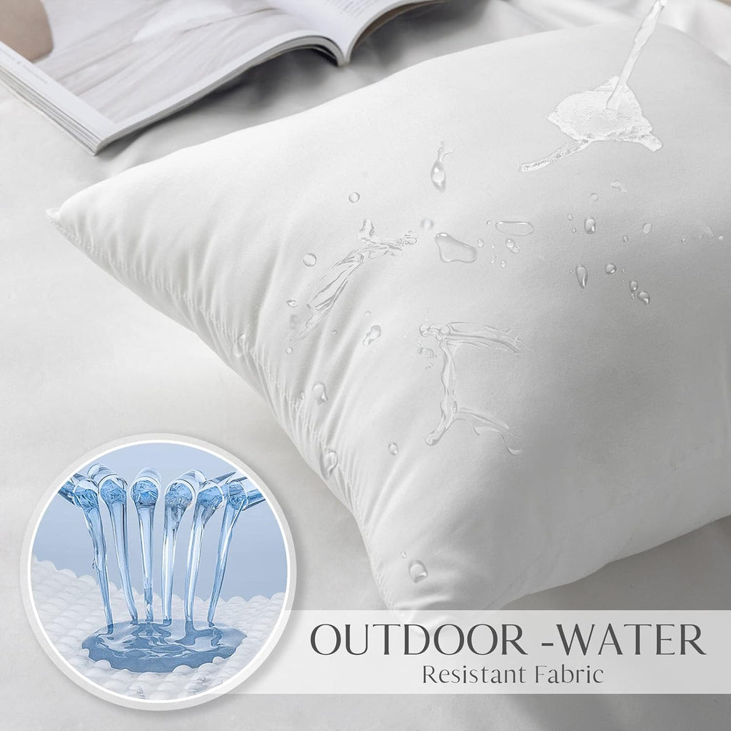 Ashler Outdoor Pillow Inserts, 12x20 Waterproof Throw Pillows - Set of 2