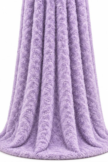 Designz Rose Faux Fur Fabric - Soft Plush Material, DIY Sewing Projects, Craft Supplies, Custom Blankets, Home