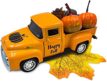 Thanksgiving Fall Decorations Indoor Farmhouse Vintage Metal Truck