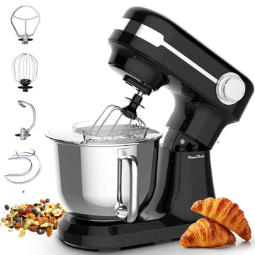 5.5QT Stand Electric Mixer, 12-Speed Kitchen Mixer with Tilt-Head, Stainless Steel Bowl Dough Mixer, Egg Whisk, Dough