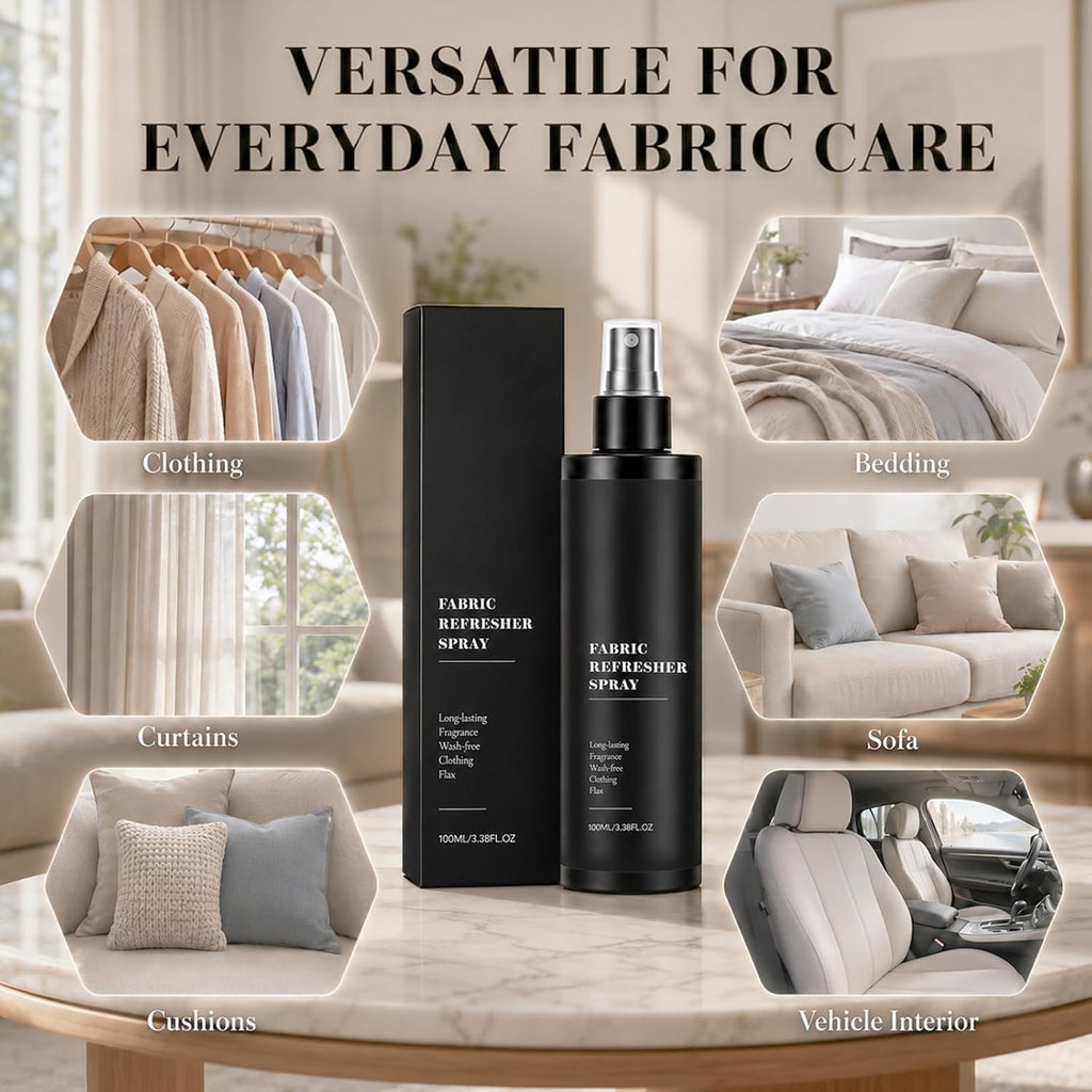 Fabric Refresher & Room Spray - Non-Toxic, Pet & Kid Safe, Plant-Based formula Long-Lasting Fresh Scent