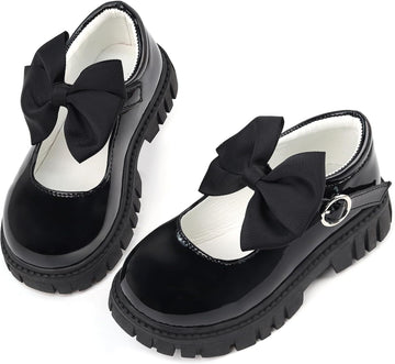 Girls School Shoes, Bow Mary Jane Dress Shoes