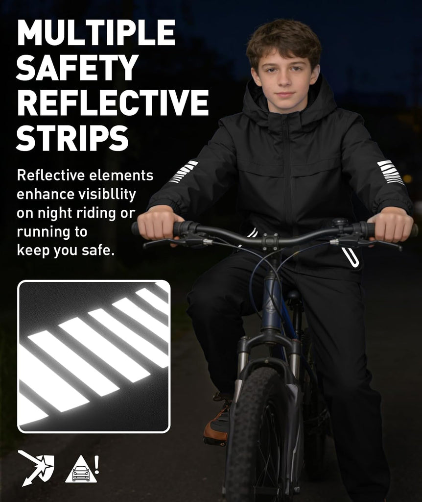 Boys Rain Jacket & Pants Kids Rain Suit