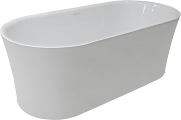 Whirlpool Tub Air Jetted Freestanding Bathtub Jericho 67 In White Acrylic with Fiberglass Backing 200 Aero Bubble