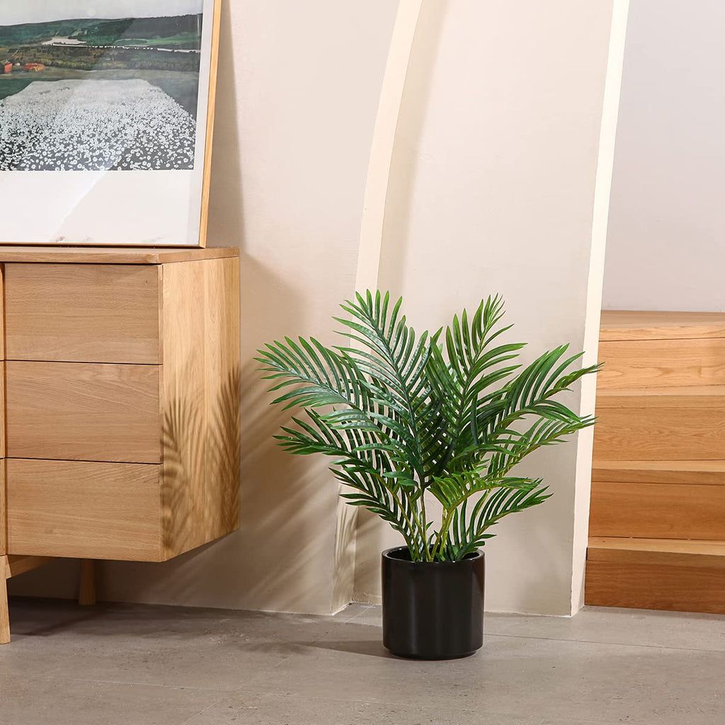 Fake Majesty Palm Plant 2Ft Artificial Plants Indoor with Basket