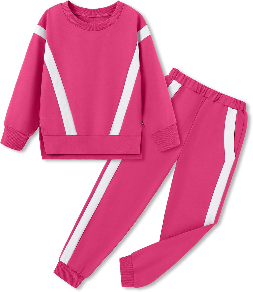 Girl Clothes 2 Piece Outfits Sweatsuit Fashion Sweatshirt Pants Set