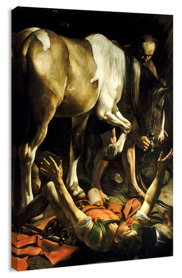 Print Wall Art - The Conversion Saint Paul on The Way to Damascus by Caravaggio - 24x36 inches