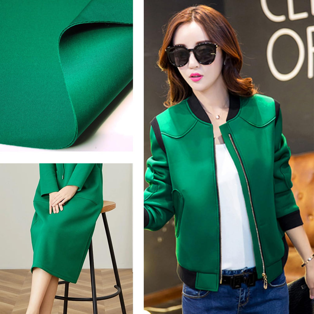 Scuba Knit Fabric Neoprene Fabric Polyester Spandex Fabric Suitable for Skirt Jacket Suits Outfit Baseball Jacket
