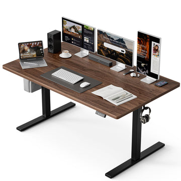 47x32 Large Electric Standing Desk, Height Adjustable Computer Desk with 2 Memory Presets, 31.5" Deep Desktop Sit
