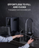 Nugget Ice Maker Countertop with APP & Voice Control, Self Cleaning Ice Machine with 3L Large Water Tank, 40 lbs/24H