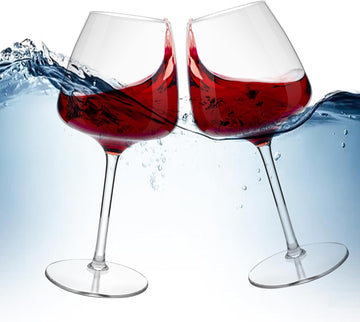 Floating Wine Glasses for Pool Unbreakable Tritan Plastic Red Wine Glasses with Stem Poolside Floating Cups 20.5 OZ
