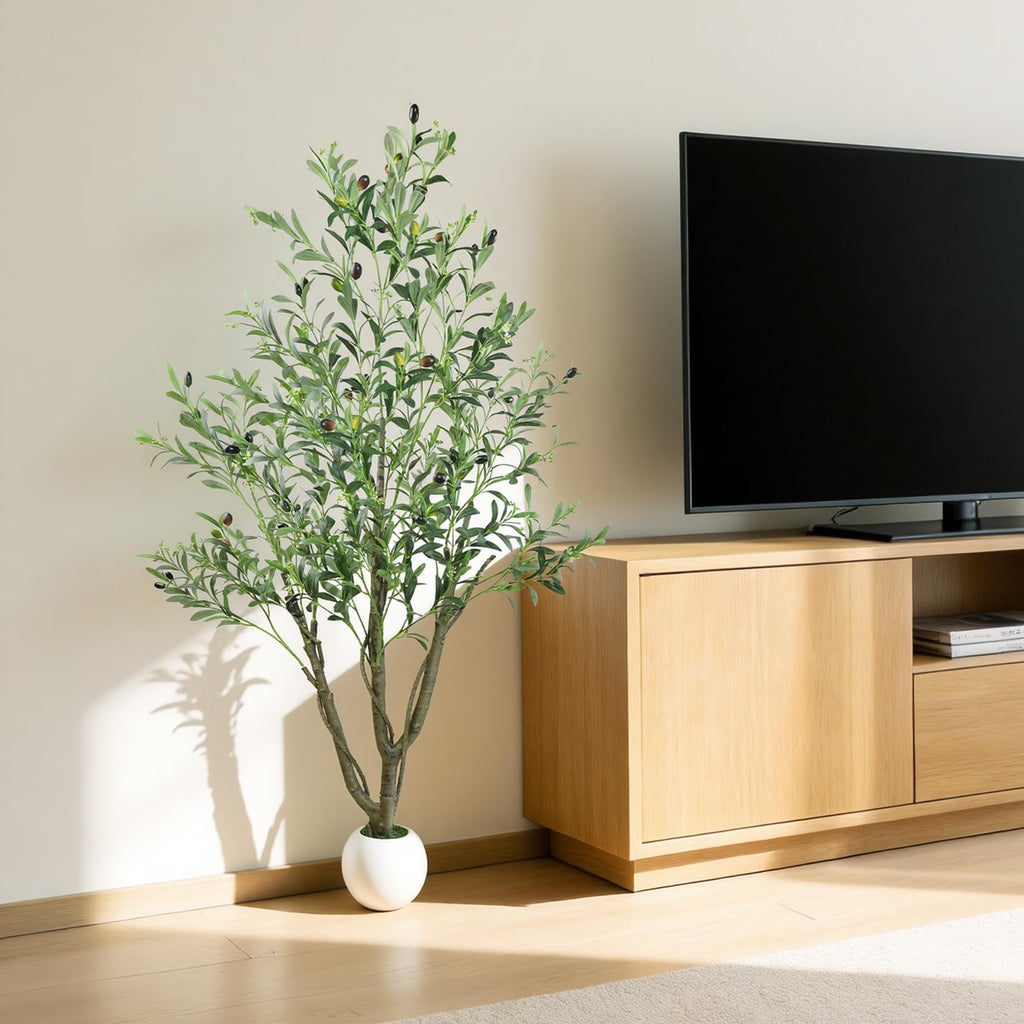 Artificial Olive Tree 5FT, Indoor Outdoor Faux Tree