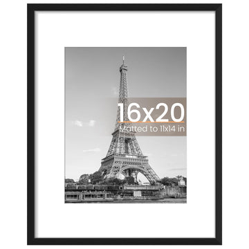 16x20 Picture Frame, Wall Decor Poster Frames, Black 1 Pack