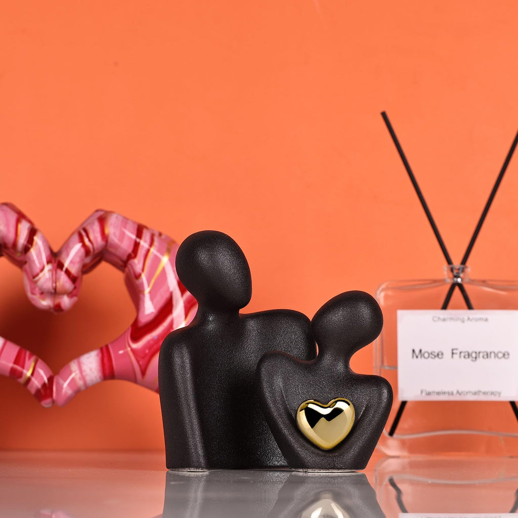 Mini Couple Statue Tv Stand Decor Items Home Decor, Bedroom Decor for Couples Sculpture for Anniversary Wedding, Love
