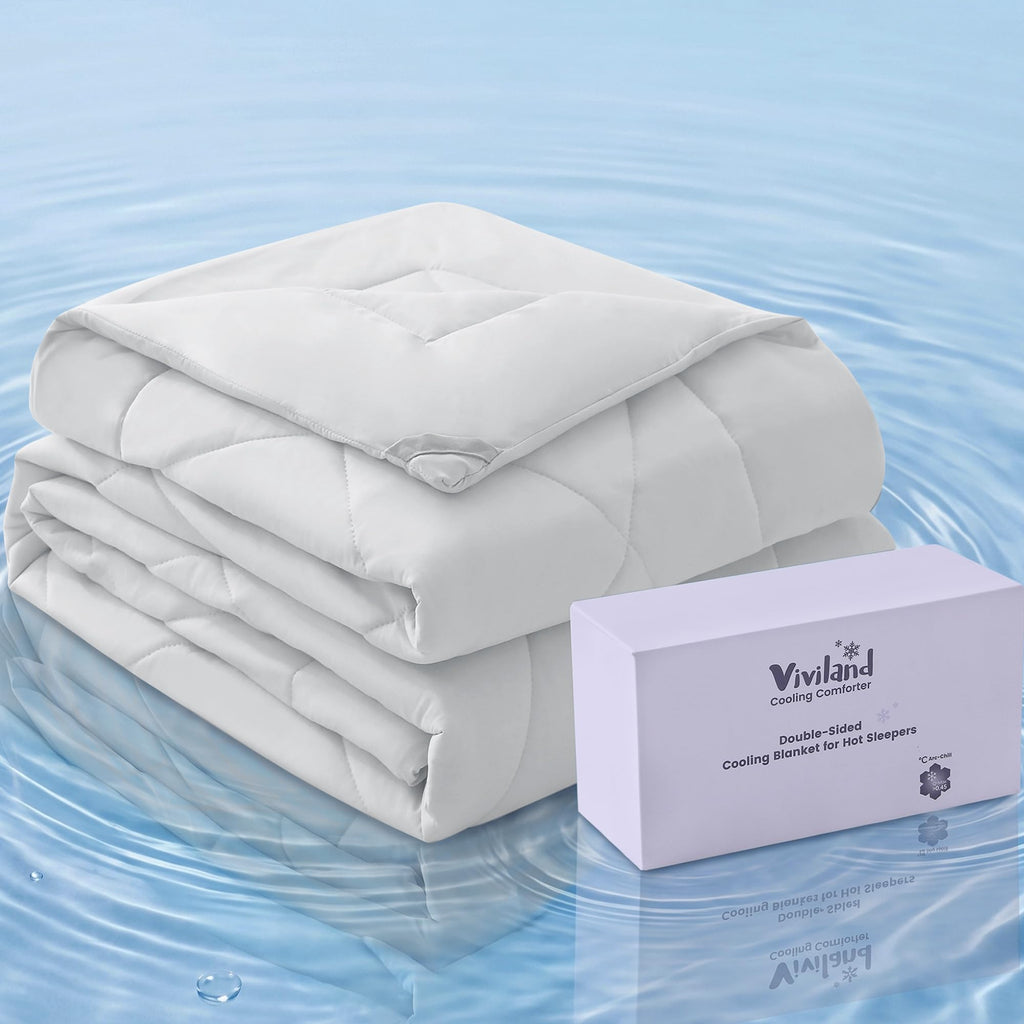 Cooling Blanket for Hot Sleepers, Cooling Comforter King Size, Breathable Lightweight Double-Sided Summer Blanket