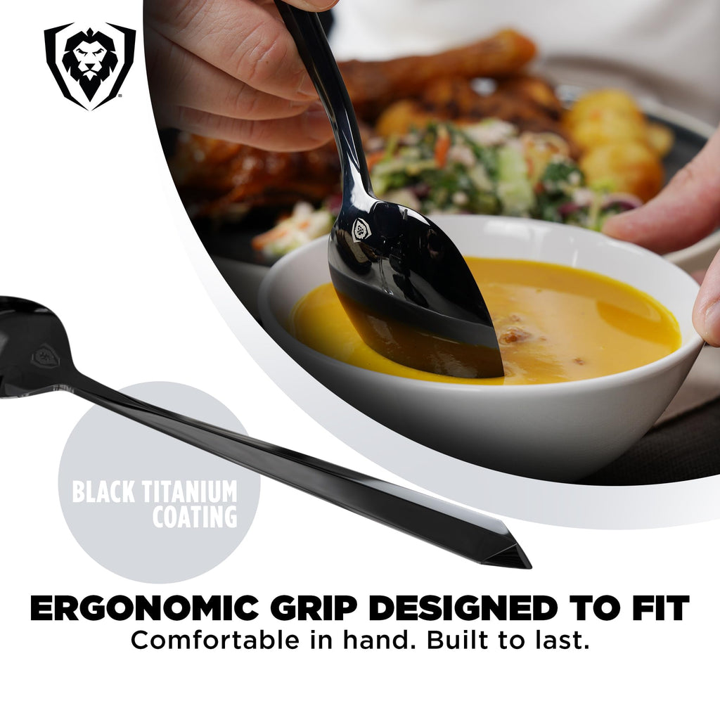 20-Pc Black Flatware Set - High-Carbon Stainless Steel