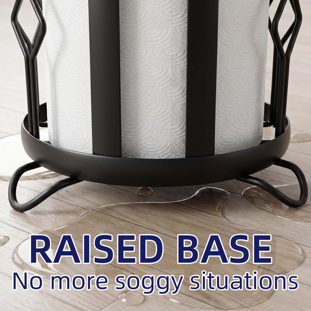 Toilet Paper Holder Stand, Freestanding Toilet Paper Storage, Black