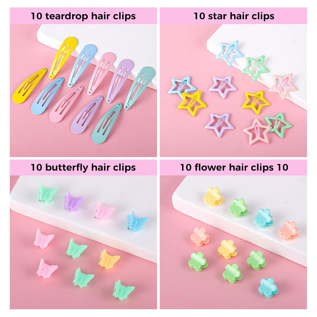 Hair Accessories for Little Girls Toddlers 2065 PCS Hair Ties Clips Kit