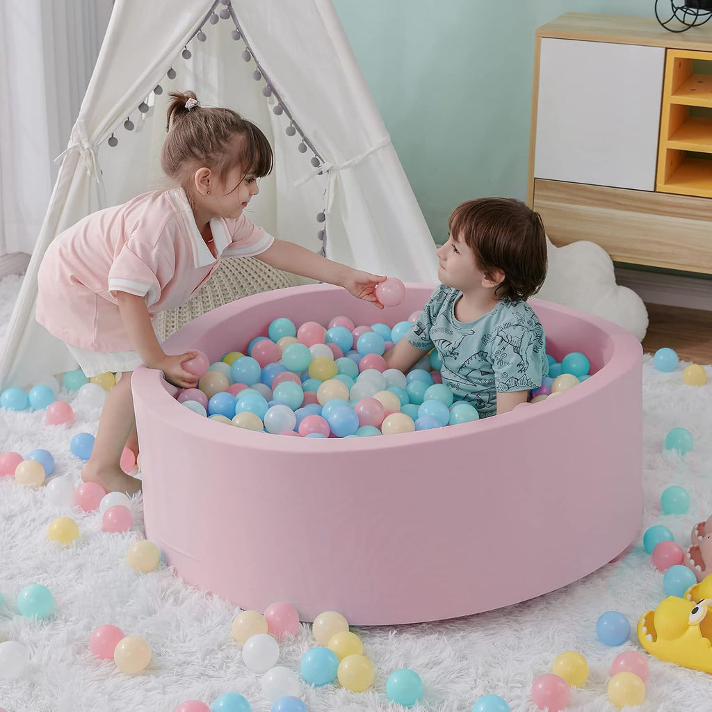 Foam Ball Pit, 35.4"x 11.8" Ball Pits for Toddlers-Blue