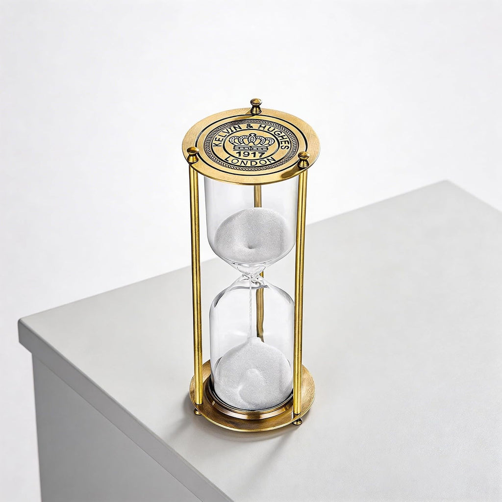 Large Sand Timer 60 Minute,Big Hourglass,Antique Brass Sand Clock,Antiguo Reloj De Arena 60 Minuto, Vintage Sand